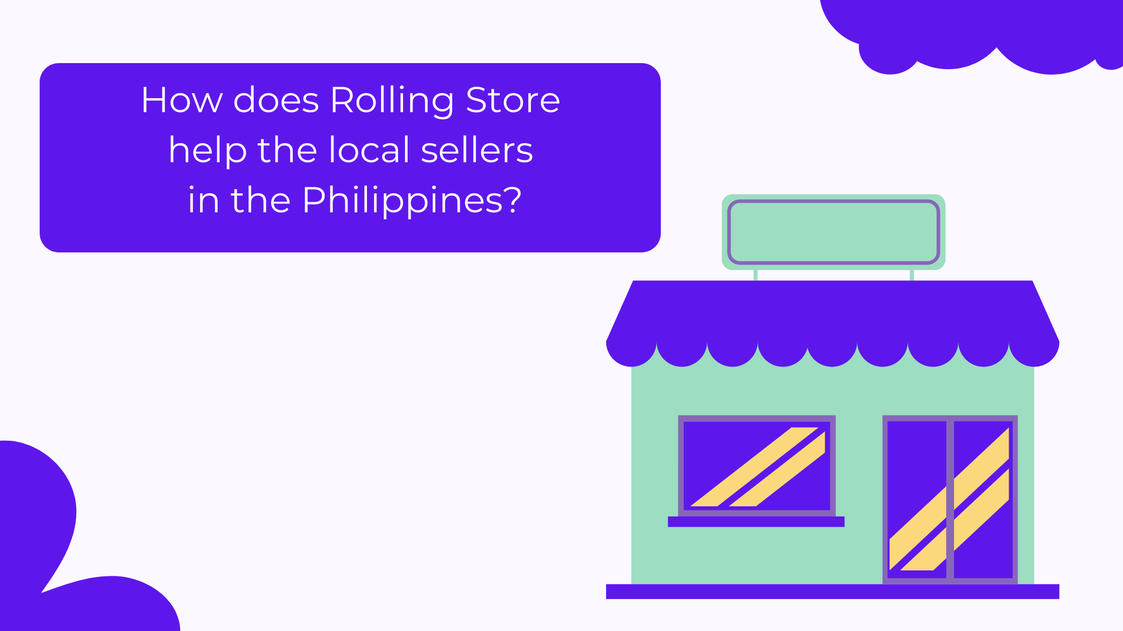 How does Rolling Store help the local sellers in the Philippines